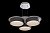 Люстра LED WL D8877-3Y  gray подвес акрил ПДУ 39 Вт. Brillares (Код: 16079)