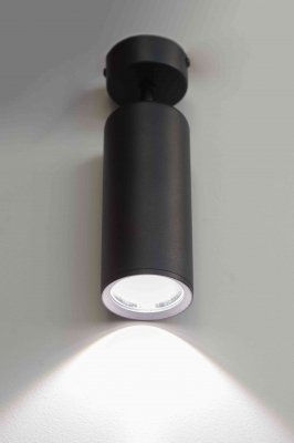 Точечный светильник LED S2-1 X   60*130 BK 7W  4000K 1m Brillares (Код: 16498)